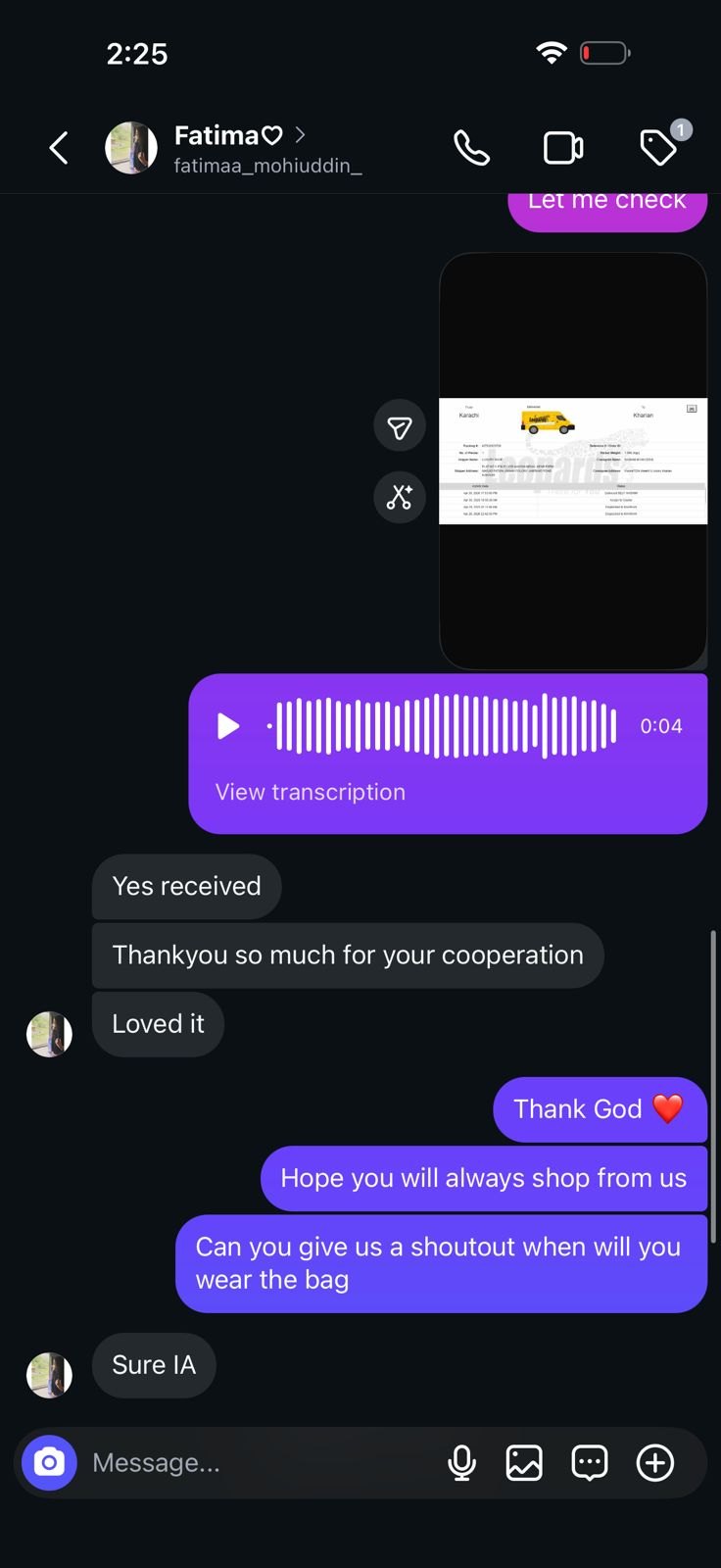 Thankyou so much for your cooperation